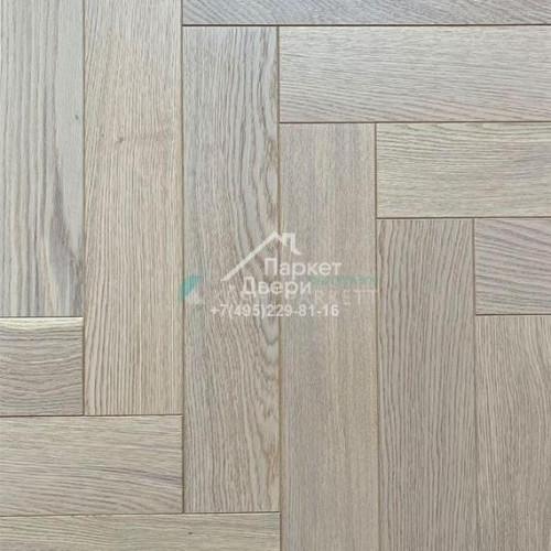 Инженерная доска Kraft Parkett Medium Английская елка Дуб Натур Арт.901 500/600/700х100/120х13,5мм