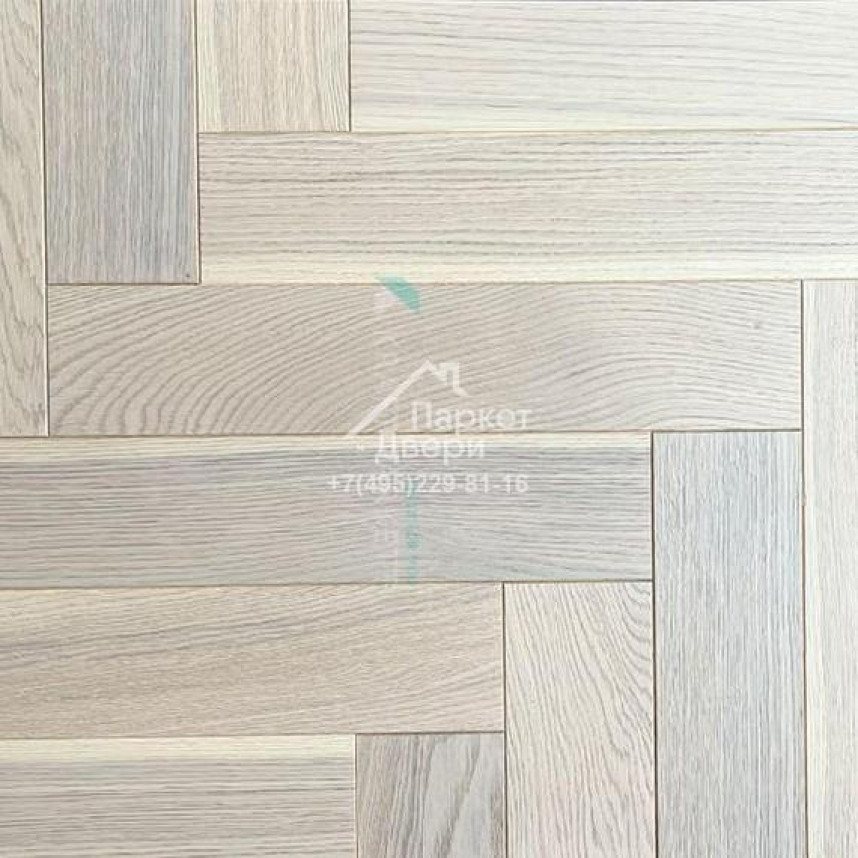 Инженерная доска Kraft Parkett Medium Английская елка Дуб Натур Арт.903 500/600/700х100/120х15мм-1