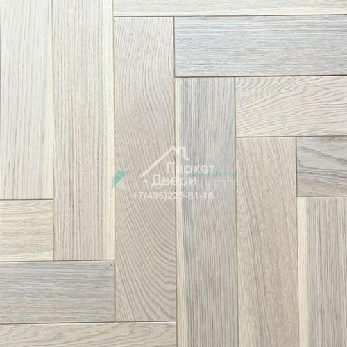 Инженерная доска Kraft Parkett Medium Английская елка Дуб Натур Арт.903 500/600/700х100/120х13,5мм
