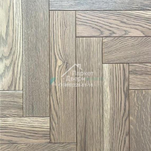 Инженерная доска Kraft Parkett Medium Английская елка Дуб Натур Арт.904 500/600/700х100/120х13,5мм