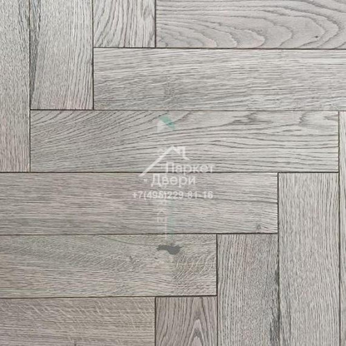 Инженерная доска Kraft Parkett Medium Английская елка Дуб Натур Арт.905 500/600/700х100/120х13,5мм