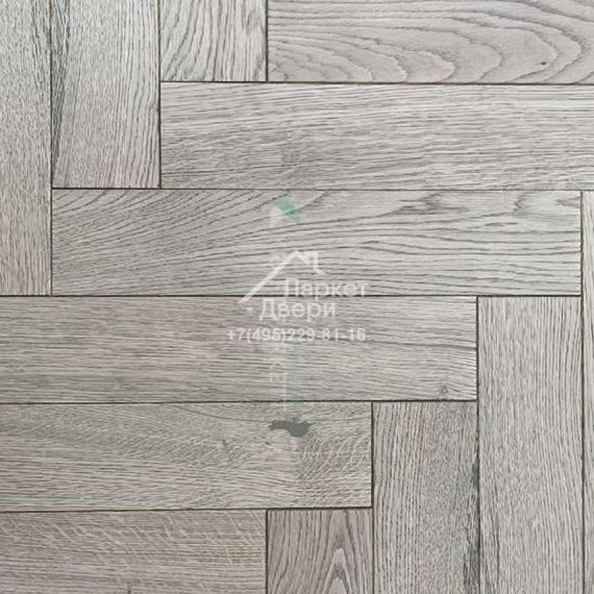 Инженерная доска Kraft Parkett Medium Английская елка Дуб Натур Арт.905 500/600/700х100/120х15мм-1