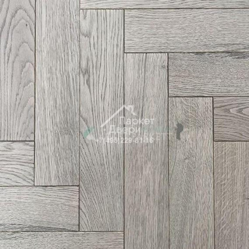 Инженерная доска Kraft Parkett Medium Английская елка Дуб Натур Арт.905 500/600/700х100/120х13,5мм