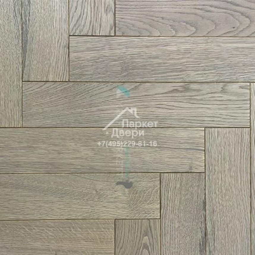 Инженерная доска Kraft Parkett Medium Английская елка Дуб Рустик Арт.910 500/600/700х100/120х15мм-1