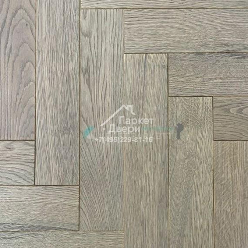 Инженерная доска Kraft Parkett Medium Английская елка Дуб Рустик Арт.910 500/600/700х100/120х13,5мм