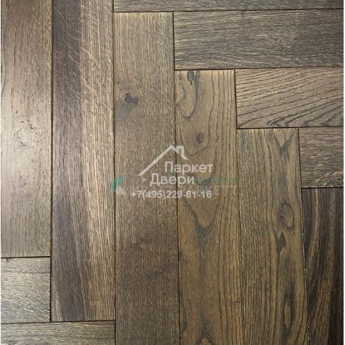 Инженерная доска Kraft Parkett Medium Английская елка Дуб Рустик Арт.911 500/600/700х100/120х13,5мм