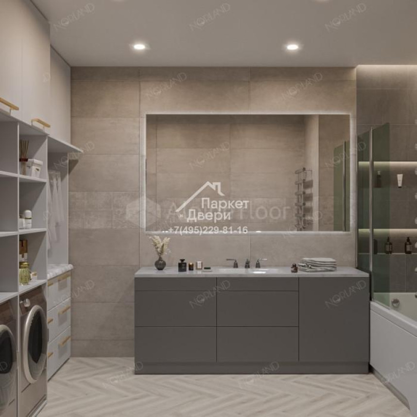 Виниловый пол Norland Lagom Parquet LVT Vakker 1034-01 590х118×2мм-2