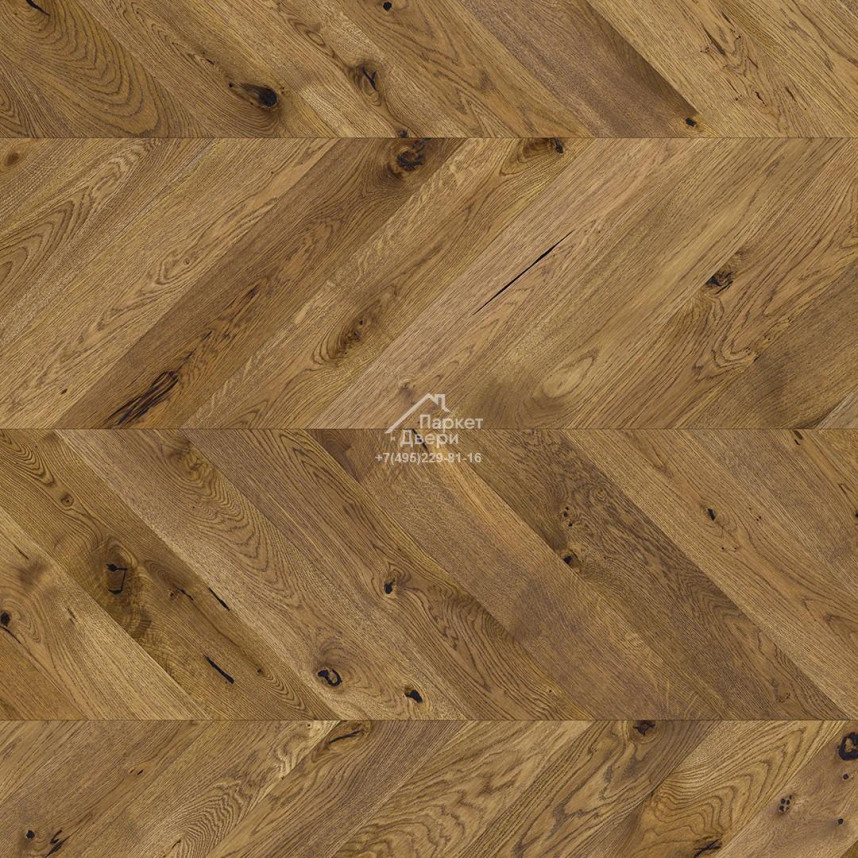 Паркет елка Barlinek Шеврон Дуб MAINLAND Французская елка 725x130x14-1