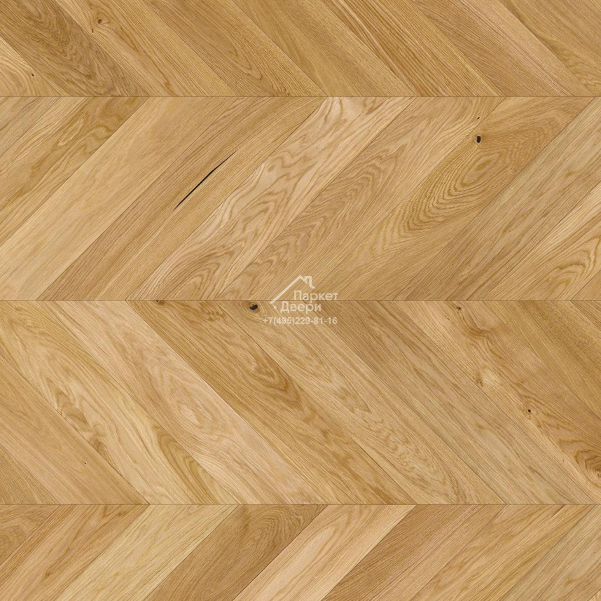 Паркет елка Barlinek Шеврон Дуб BRIGHT Французская елка 725x130x14-1