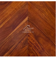 Паркет Wood Bee французская ёлка Chevron Сапели / Sapele, 510x92x12