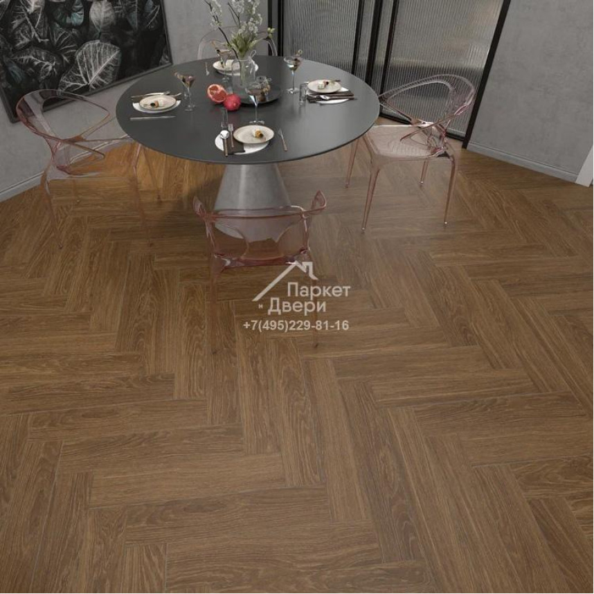 Виниловый пол SPC Icon Floor Purple Дуб Оскар PL-05 640х128х4 мм
