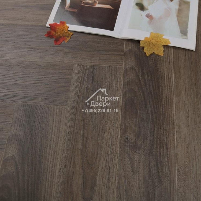 Виниловый пол SPC Icon Floor Purple Орех Гауди PL-10 640х128х4 мм