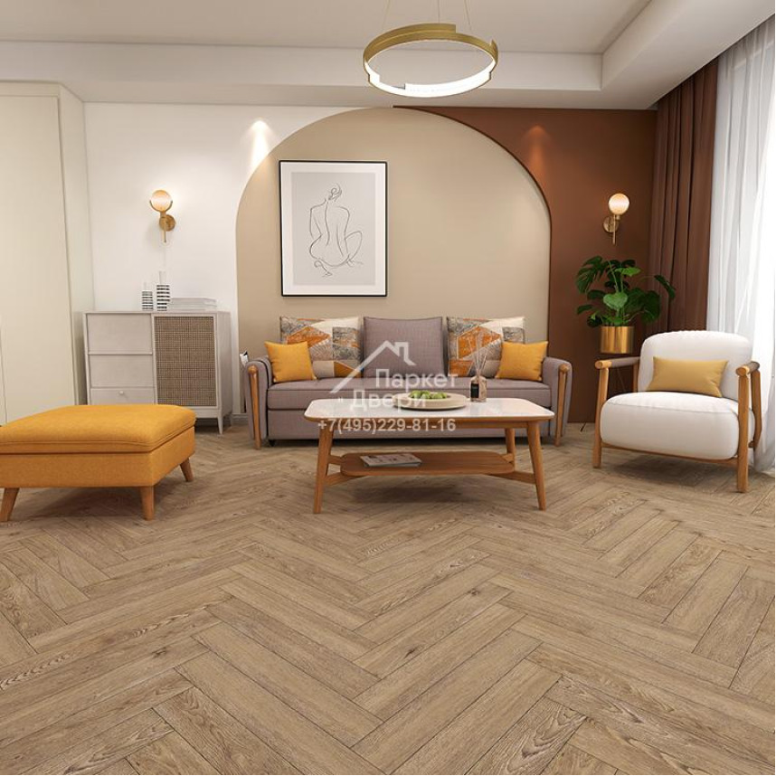 Ламинат Icon Floor Orange Дуб Коньяк / Oak Cognac ear OR-104 600х100х8мм-2