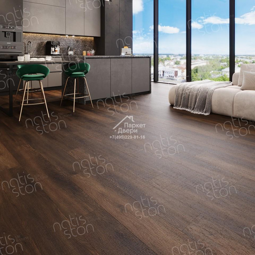 Виниловый пол SPC NatisSton Leger Tokke 5001-09 1220x183x3.5-3