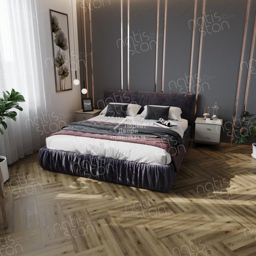 Виниловый пол SPC NatisSton Rubis Kvitegga 5003-01 600x125x3.5-3