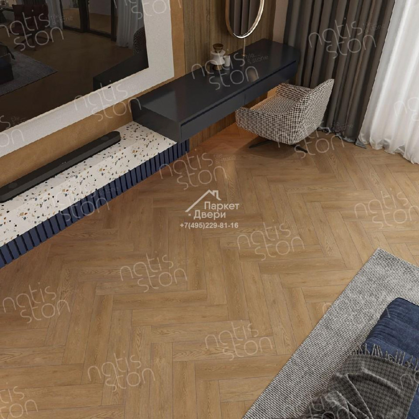 Виниловый пол SPC NatisSton Unique Gjende 5004-06 600х125х4-3