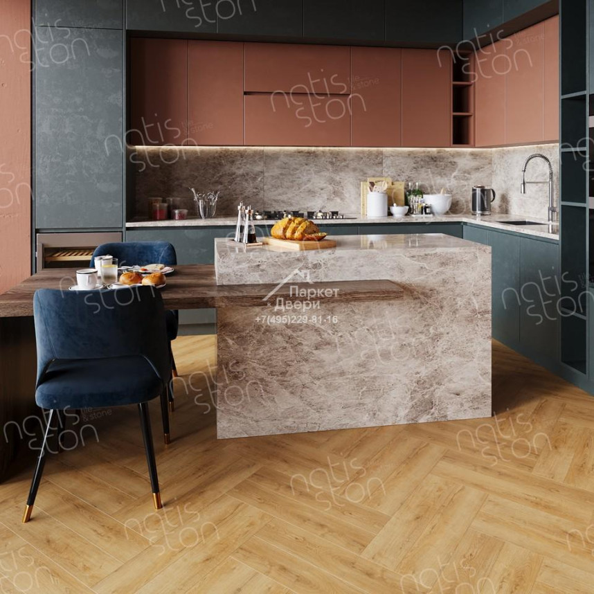 Виниловый пол SPC NatisSton Unique Varm 5004-10 600х125х4-2