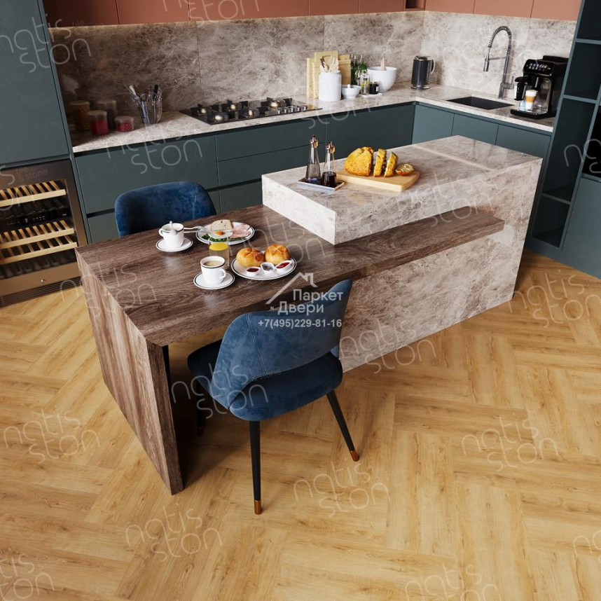 Виниловый пол SPC NatisSton Unique Varm 5004-10 600х125х4-3