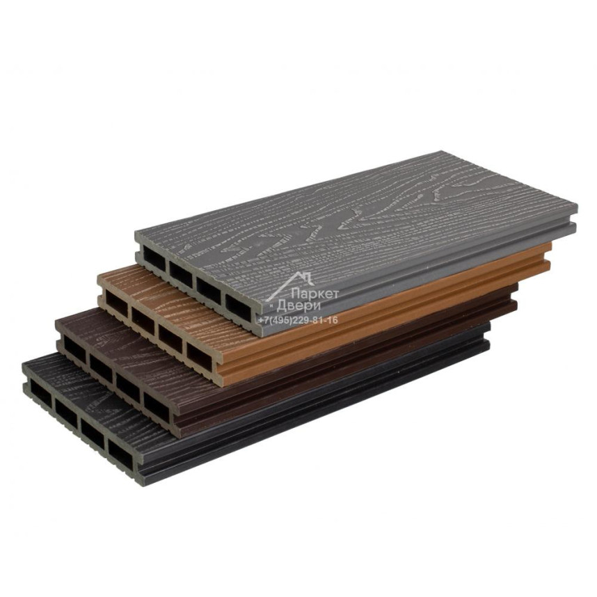 Террасная доска Altay Decking 3D Венге  пустотелая, 4000,3000х150х24 мм-1