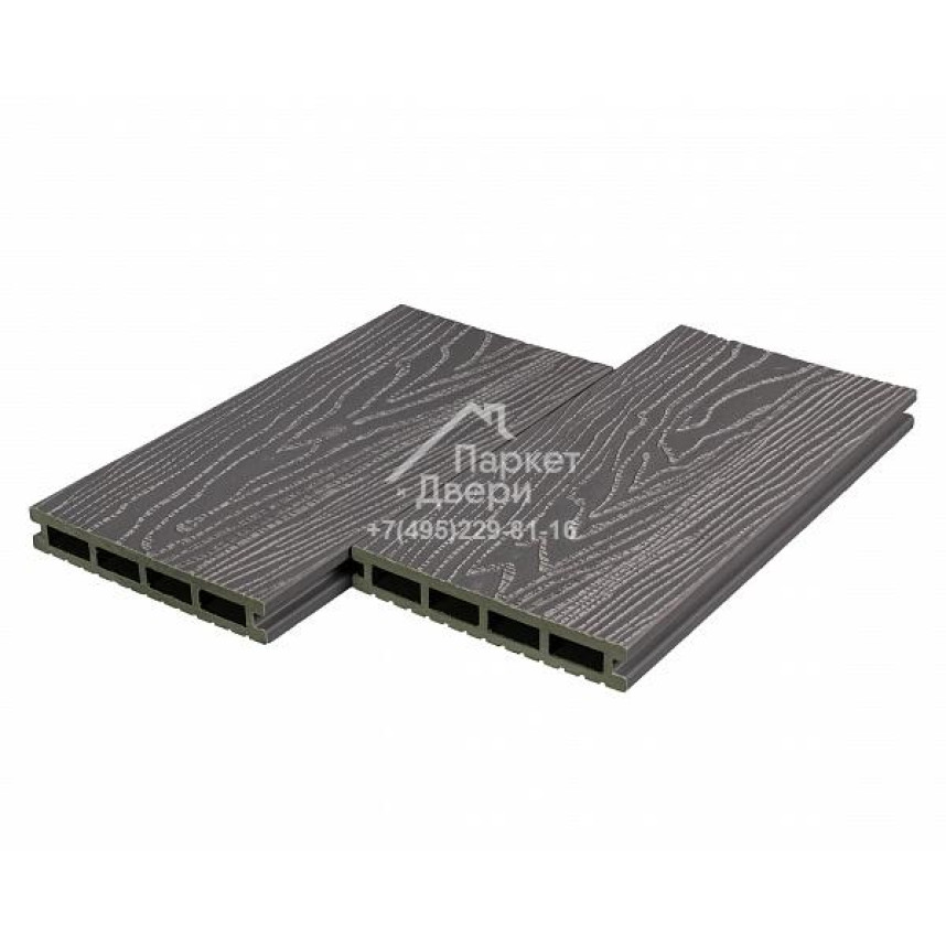 Заборная доска из ДПК Altay Decking Серый полнотелая 3000,4000, 6000х130х13 мм