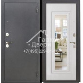 Дверь входная MXD Вива зеркало антик серебро Белое дерево