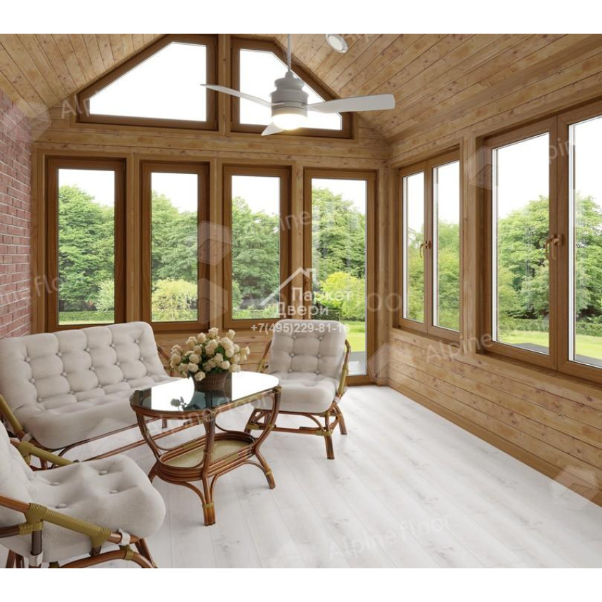 Виниловый пол Alpine Floor Classic Light Дуб Выбеленный ECO 182-88 MC 1220×183×3,5-1