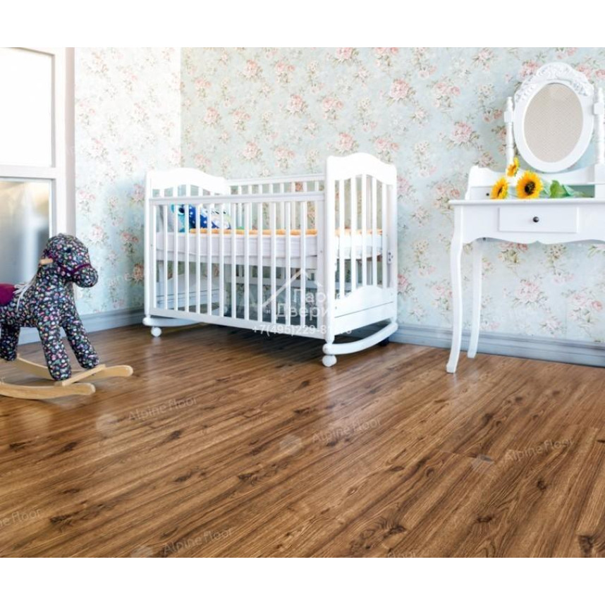Виниловый пол Alpine Floor Classic Light Дуб Классический ECO 162-77 MC 1220×183×3,5-1