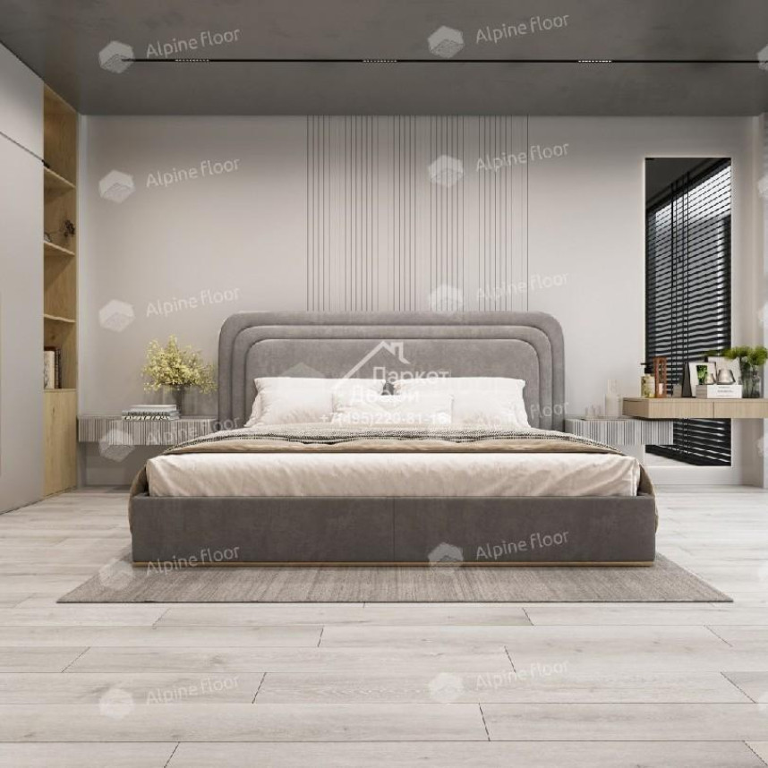 Виниловый пол Alpine Floor Classic Light Ясень Серый ECO 134-55 MC 1220×183×3,5-1