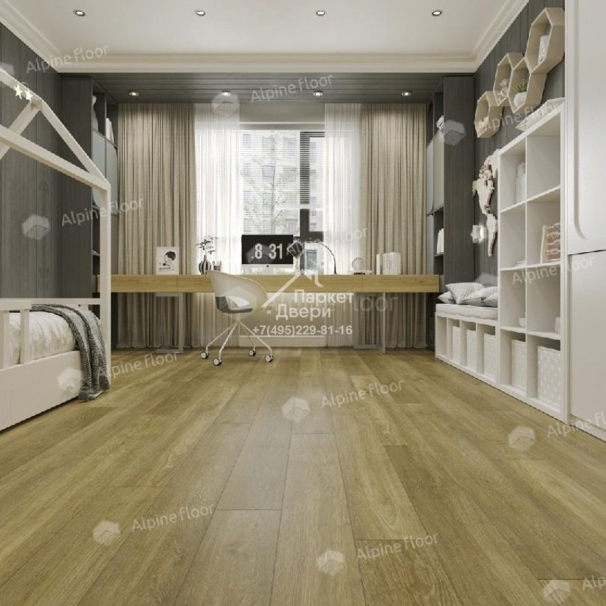Виниловый пол Alpine Floor Classic Бук ЕСО 141-8 MC 1220×183×4-1