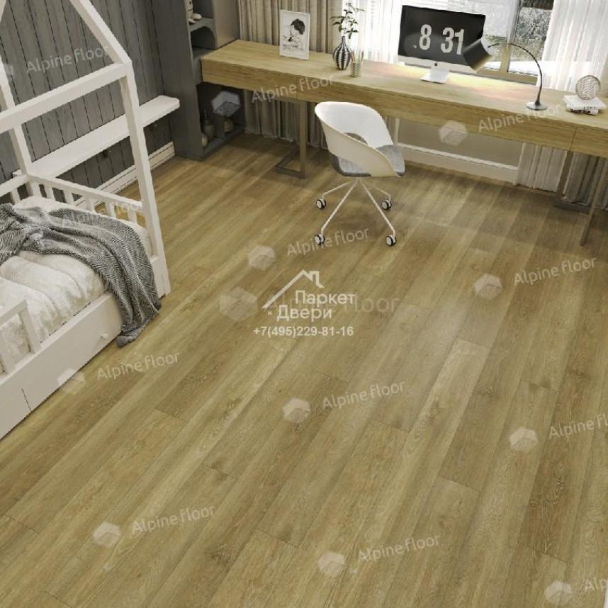 Виниловый пол Alpine Floor Classic Бук ЕСО 141-8 MC 1220×183×4
