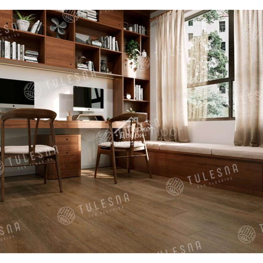 Виниловый пол Tulesna PREMIUM ABA Bello 1004-1101 1220х183х8мм-1