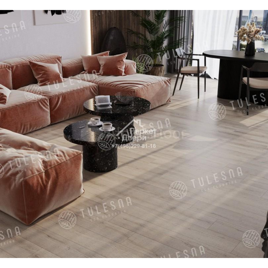 Виниловый пол Tulesna PREMIUM ABA Felice 1004-2001 1220х183х8мм-1