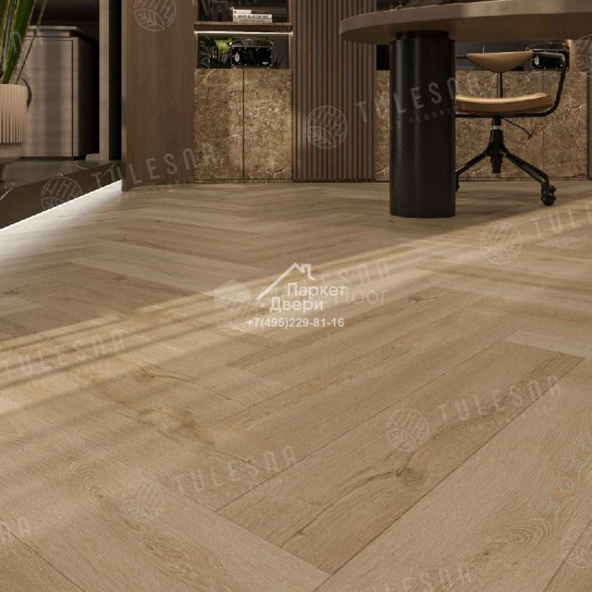 Виниловый пол Tulesna ART Parquet LVT Caldo 1005-501 590х118х2,5мм-1