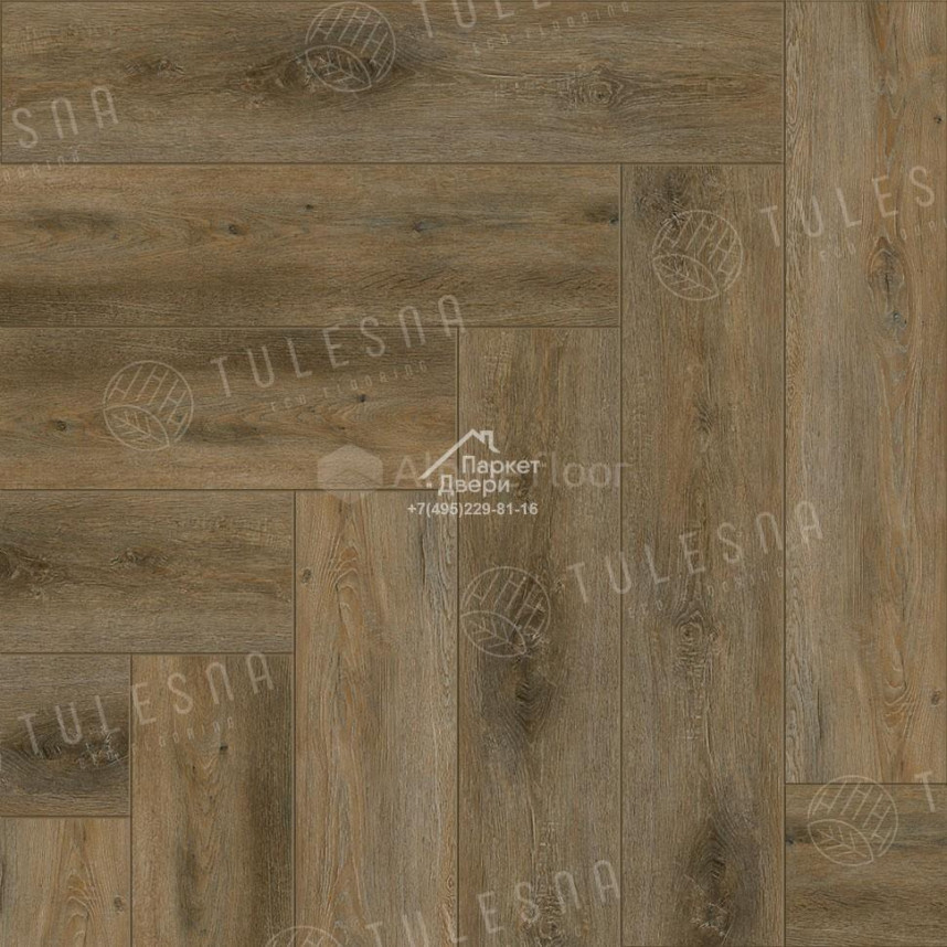 Виниловый пол Tulesna ART Parquet LVT Divino 1005-801 590х118х2,5мм-2