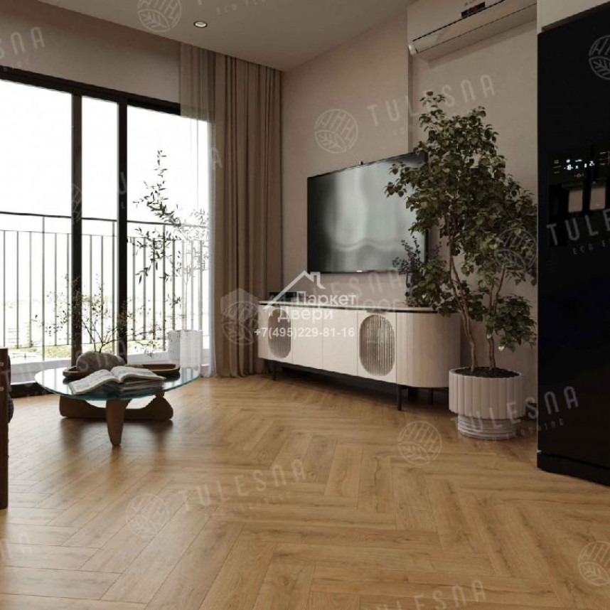 Виниловый пол Tulesna ART Parquet LVT Nobile 1005-1101 590х118х2,5мм-1