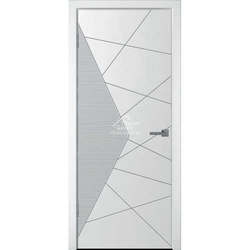 Дверь межкомнатная WanMark Синди-2  ПГ белая эмаль