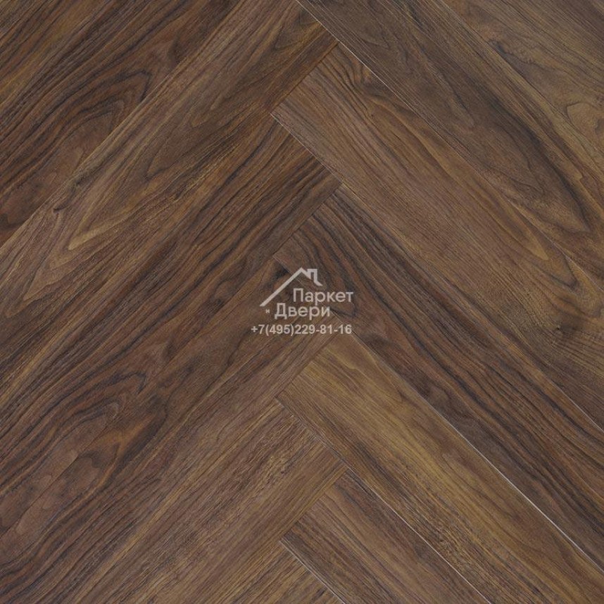 Виниловый пол My Step Aqua LVT Herringbone Орех Неро MSAG01 590х118х2,5мм-1