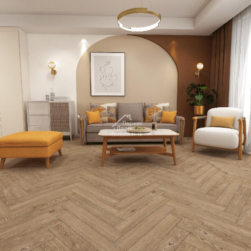 Ламинат Icon Floor Orange Prime Дуб Коньяк / Oak Cognac ORP-204 600х100х12мм-2