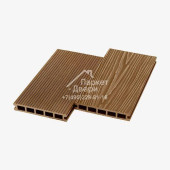 Террасная доска Дерево-Пласт 1-стороняя Орех 3000-6000х150х24мм