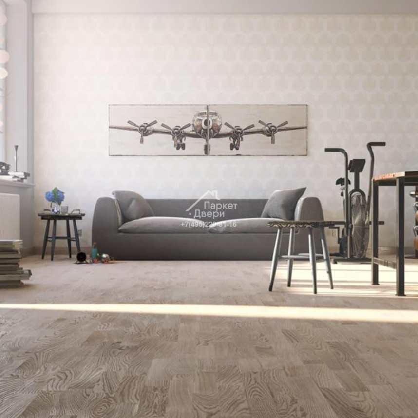 Паркетная доска PolarWood Дуб TUNDRA WHITE MATT 3S 2G (3,41 м2)-1