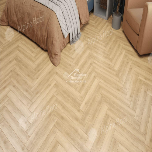 Ламинат Alpine Floor Herringbone 8 Pro Дуб Шампань LF102-5  