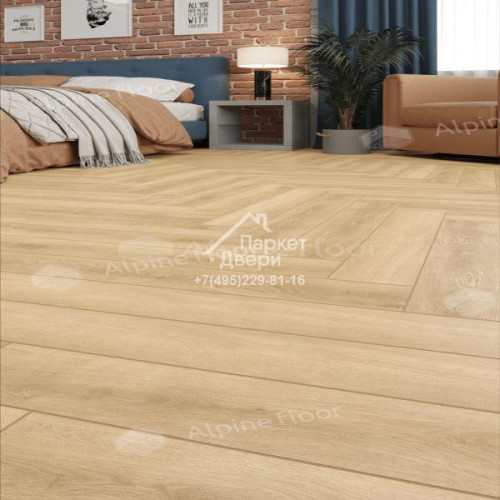 Ламинат Alpine Floor Herringbone 8 Pro Дуб Шампань LF102-5  