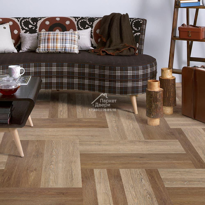 Покрытие ПВХ Tarkett модульное ArtVinyl NEW AGE ENIGMA планка 152х914 (2,5 м)-1