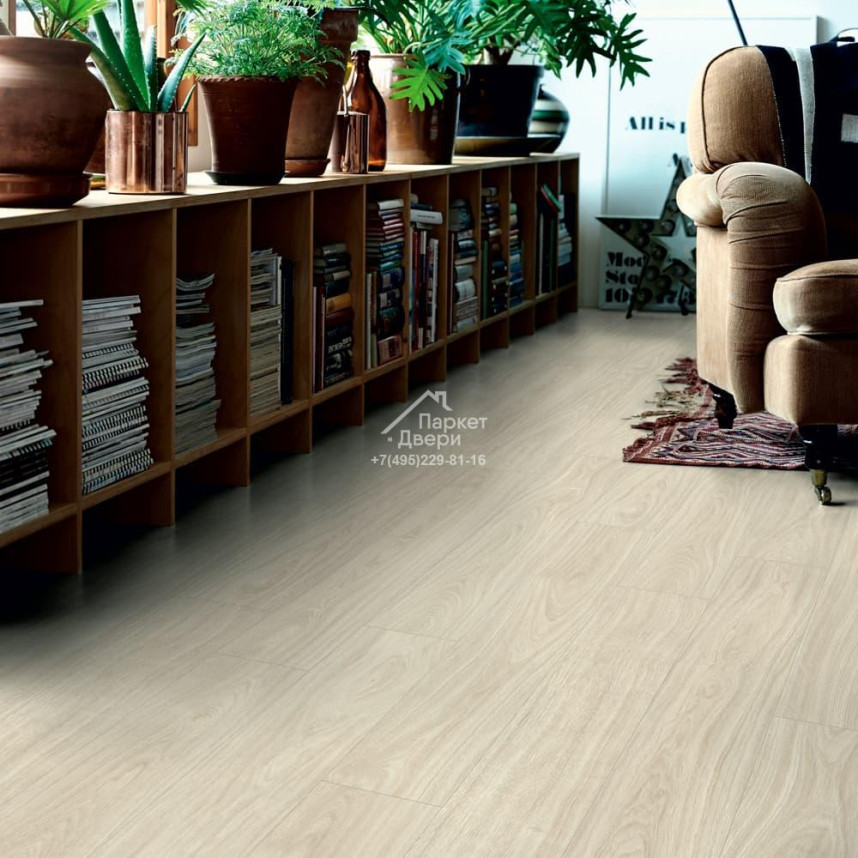 Плитка ПВХ Pergo Classic Plank Glue V3201-40020 Дуб Нордик Белый 1256*194*2,5 (3,655)-1