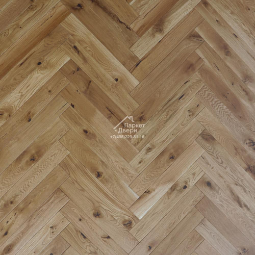 Паркет Елка Английская PolarWood Дуб COTTAGE UNTREATED HB (1,08 м2)