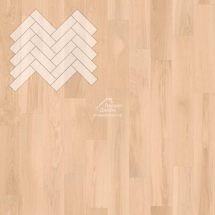 Паркет Елка Английская Lab Arte Angle Дуб Натур Бетон лак 500х150х14/3
