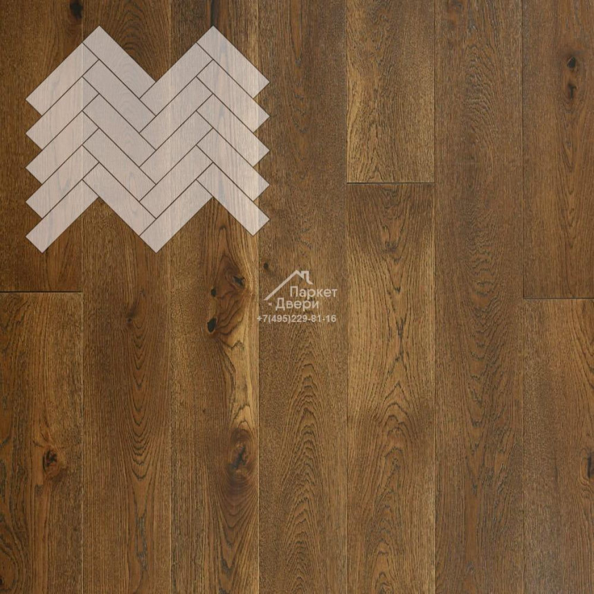 Паркет Елка Английская Lab Arte Angle Дуб Натур Лофт лак 500х150х14/3