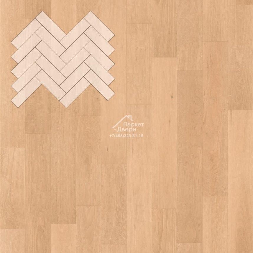 Паркет Елка Английская Lab Arte Angle Дуб Натур Шёлк лак 500х150х14/3