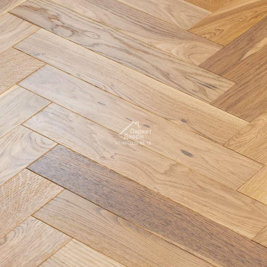 Паркет Елка Английская Lab Arte Angle Дуб Рустик 1015 лак 500*90*15/3-1