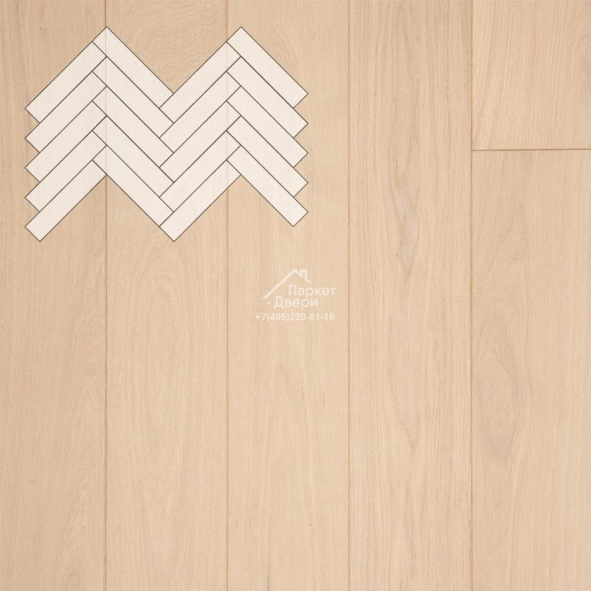 Паркет Елка Английская Lab Arte Angle Дуб Рустик Лана лак 500х110х14/3